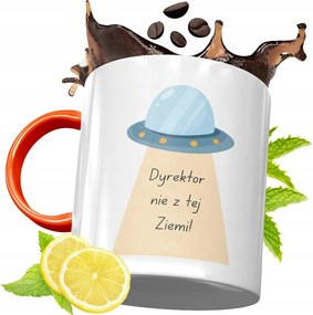 Narancssárga Bögre Igazgatónak Ajándék fényképes nyomtatással