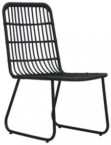 5 részes polyrattan és üveg kültéri étkezőgarnitúra