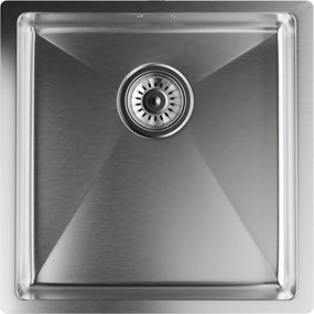 Klarstein TitanSteel Konyhai mosogató 45 x 45 cm (H x Sz) rozsda-, karc-, és hőálló felülettel