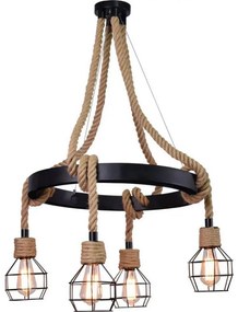 LED Csillár zsinóron ROPE ALEGRA 4xE27/10W/230V