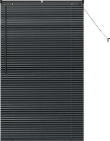 vidaXL Zsalugáter Redőnyök Fekete 175 x 100 cm Alumínium