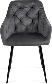 AVENBERG LOREN Étkezőszék szett - 2 db, szürke