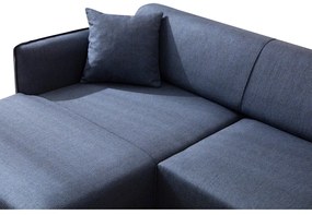 Belissimo kék sarokkanapé, bal oldali – Balcab Home