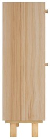vidaXL barna szerelt fa és természetes rattan cipőszekrény 52x25x80 cm
