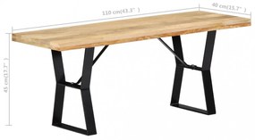tömör mangófa pad 110 cm