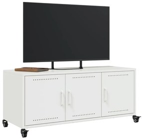 fehér acél TV-szekrény 100,5 x 39 x 43,5 cm