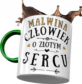 Zöld Bögre Malvina Barátnő Feleség Ajándék Nyomtatott Fotóval