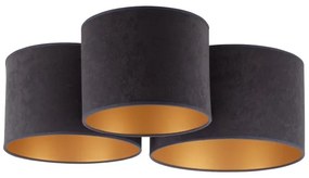 Duolla - Mennyezeti lámpa ROLLER TRIO 3xE27/60W/230V antracit