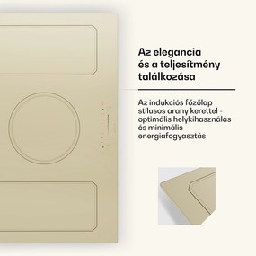 Klarstein Victoria 5 Flex, indukciós főzőlap, beépíthető, 7400 W, 2 Flex zóna, időzítő