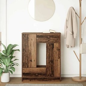 antik fa komód fiókokkal és ajtókkal 73x31x90 cm