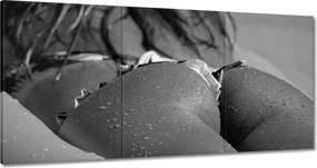 Vászonkép 120x60 Lány a tengerparton Sun