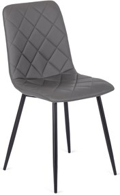 Szürke Eco-bőr Étkezőszék. BILI