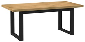Étkezőasztal NOAIN U-alakú lábak 180x90x75 cm tömörfa fenyőfa