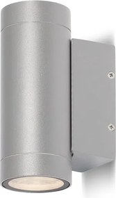RENDL MIZZI II ezüstszürke 230V LED GU10 2x8W IP54