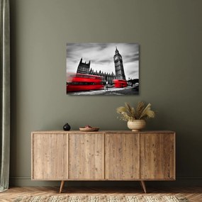 Kép - a Parlament londoni házai (üvegen) (70x50 cm)