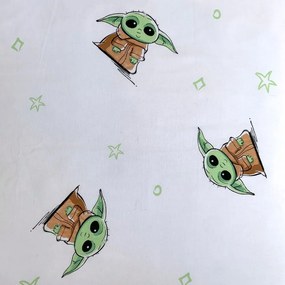 Egyszemélyes pamut gyerek ágyneműhuzat 140x200 cm Star Wars Baby Yoda – Jerry Fabrics