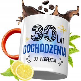 Narancssárga Szülinapi Bögre 30 30STE Ajándék fényképes nyomtatással