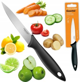 Fiskars Hámozó Kés Szeleteléshez Essential Konyhai Éles Kés 11CM Solid