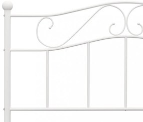 vidaXL fehér fém ágykeret 140 x 200 cm
