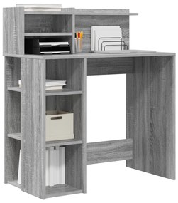 Tárolós asztal Szürke sonoma 90x48x101.5 cm Szerelt fa