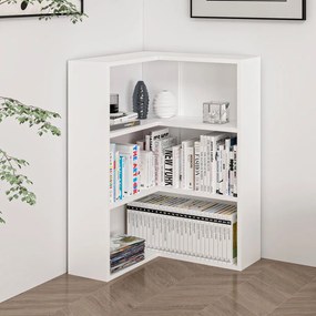 Adel könyvespolc, fehér, 60×60 cm – TR506MNR1538