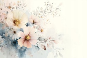 Fotótapéta Flizelina Pasztell Virágok Csokor Természet Kert 152,5x104 ragasztó