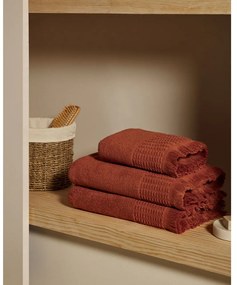 Téglavörös pamut törölköző 50x90 cm Veta – Kave Home