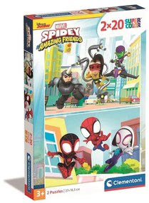 Pókember Spidey 2x20 db-os puzzle Clementoni