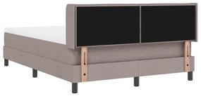 Box Spring Ágy matraccal taupe színben – 160x200 cm szövet