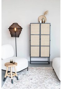 Fekete rattan komód 70x145 cm Guuji - White Label