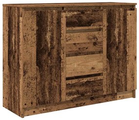 antik fa szerelt fa tálalószekrény fiókos 100,5x35x76 cm