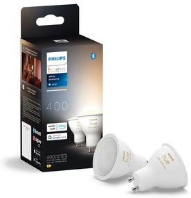 LED okos izzó szett 2 db-os GU10, 4 W White ambiance – Philips Hue