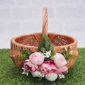 Húsvéti kosár Bánki 20 cm Virágok