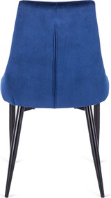 Krzesło CORK Granatowe Welurowe