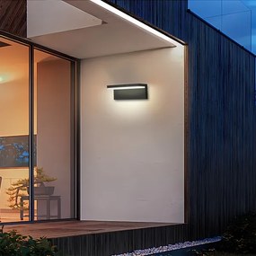 Brilagi - TESSI LED/10W/230V fekete kültéri fali lámpatest IP54
