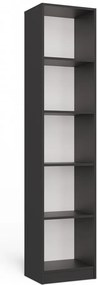Aldabra R40 polcos szekrény, 40x182x30 cm, antracit