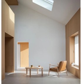 Natúr színű tölgyfa kerek dohányzóasztal ø 100 cm Kulin – Gazzda