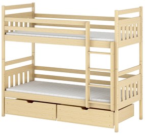 Emeletes gyerekágy 90 cm Aras (fenyő). 615002