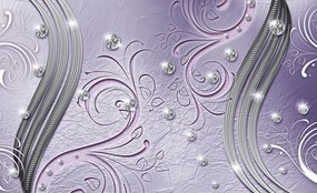 Fotótapéta Lila Forgás Elegancia Gyémánt Ragyogás 200x140 +ragasztó