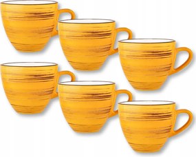 Eszpresszó csésze 75 ml porcelán sárga Wilmax 6 db-os szett