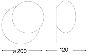 Ideal Lux - LED Fali lámpa NINFEA 1xGX53/9W/230V arany
