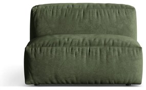 Zöld bársony kanapé modul (középső rész) Martina – Micadoni