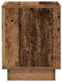 Éjjeli asztal 2 db Régi fa 45x34x45 cm Mérnökelt fa