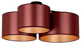 Duolla - Felületre szerelhető csiillár ROLLER TRIO SHINY 3xE27/15W/230V réz/arany