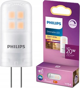 Led izzó G4 Mini Kapszula 2.1W 20W 210lm 2700K Tompítható Philips
