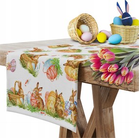 Asztali Futó Abrosz Ünnepi Sima 40X180 CM Az Asztalra Húsvéti Minta 209