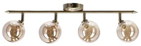 BronzszĂnƱ mennyezeti lĂĄmpa ĂŒveg bĂșrĂĄval Ăž 10 cm Rodia â Candellux Lighting