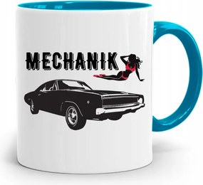 Kék Bögre Ajándék Szerelőnek Szerelő Nyomtatott Fényképpel