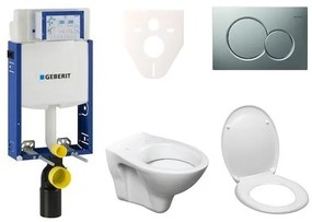 Fali WC szett Geberit befalazáshoz + Ceramia S-Line Pro WC 110.302.00.5ND3