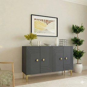 Lessi 120 - Anthracite, Gold